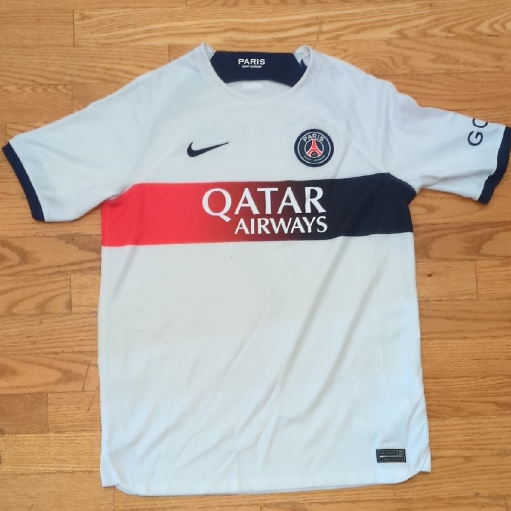 Mbappe #7 Paris Saint-Germain Nike Stadium Home Futbol Jersey Qatar Airways